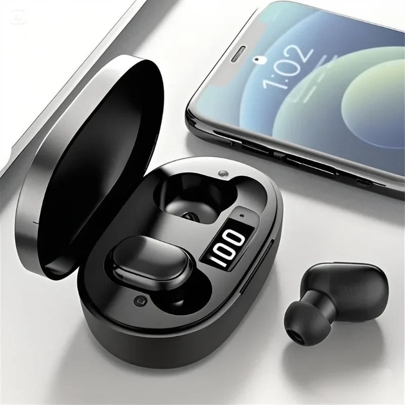 E6S TWS Bluetooth Earphones Wireless Bluetooth Headset Noise Cancelling Headsets with Microphone Headphones for All Smartphones