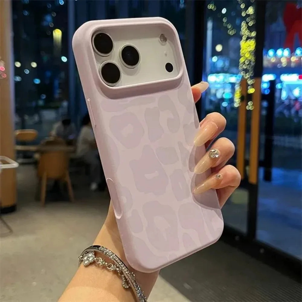 Luxury Leopard Print Phone Case for IPhone 17 Pro 13 11 12 14 15 16 17 Pro Max Plus Anti-drop Protection Silicone Soft Cover