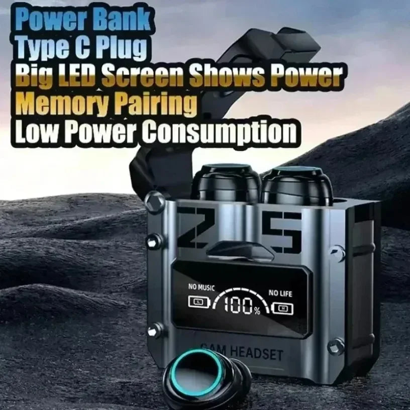 M25 Bluetooth 5.3 Earphones Noise Canceling Earbuds Wireless Headphones HD Call Stereo Sports Headsets With Mic