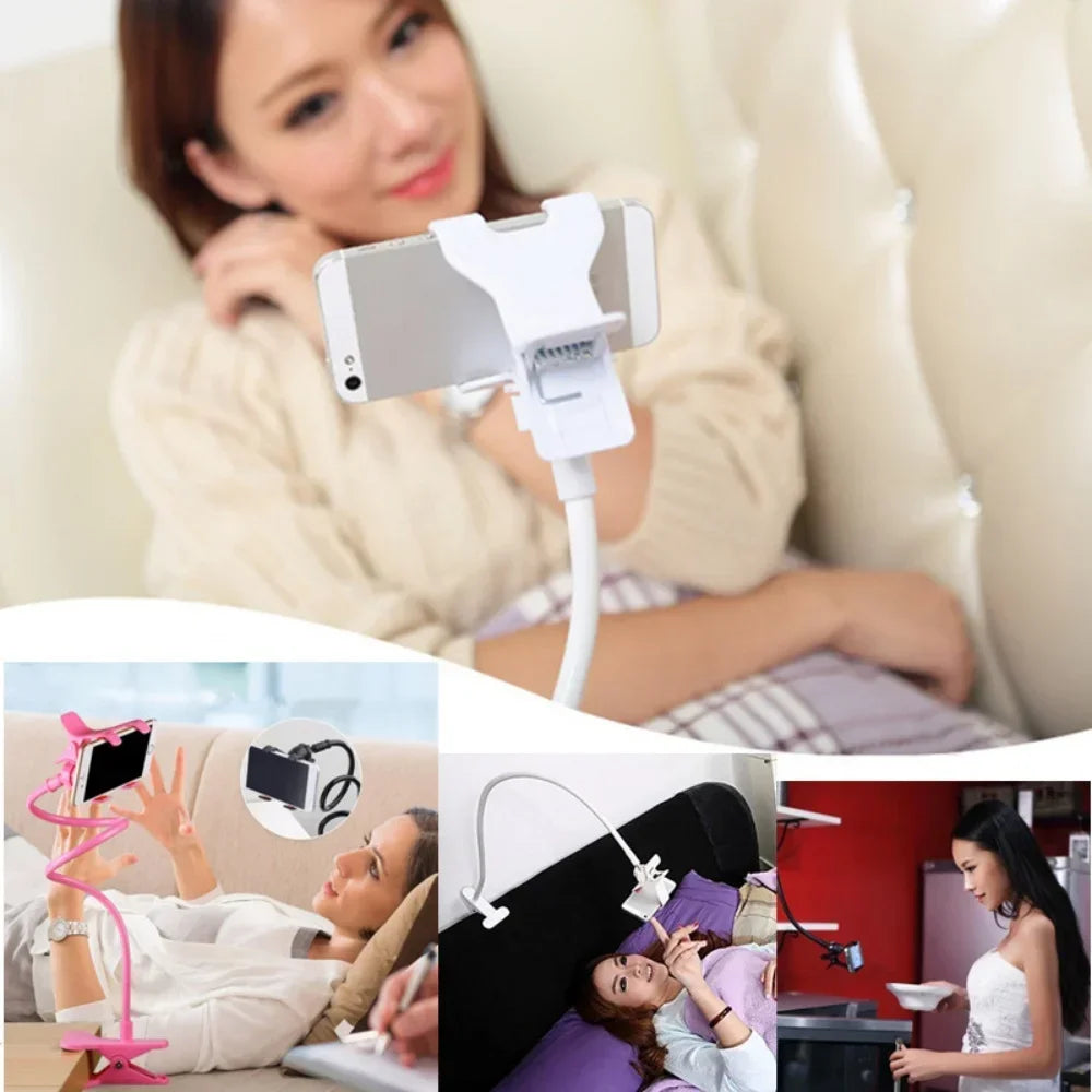 Universal Mobile Phone Bracket Clamp Bedside Desktop  Long Arm Lazy Person Phone Stands Support For iPhone Xiaomi Huawei Samsung