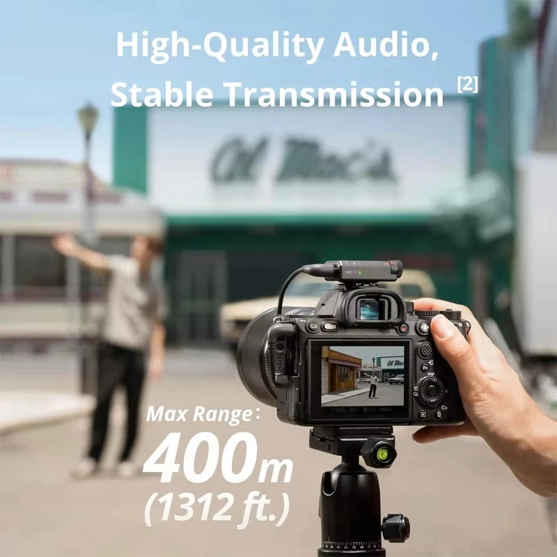 Original DJI Mic Mini (1 TX + 1 RX) Wireless Microphone Ultralight Detail-Rich Audio Noise Cancelling Automatic Limiting