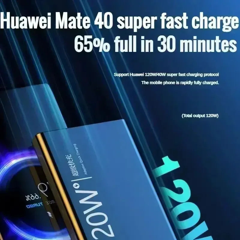 Xiaomi 50000mAh 120w Super Fast Charging External Battery Ultra Capacity PowerBank Portable LED Digital Display For IPhone