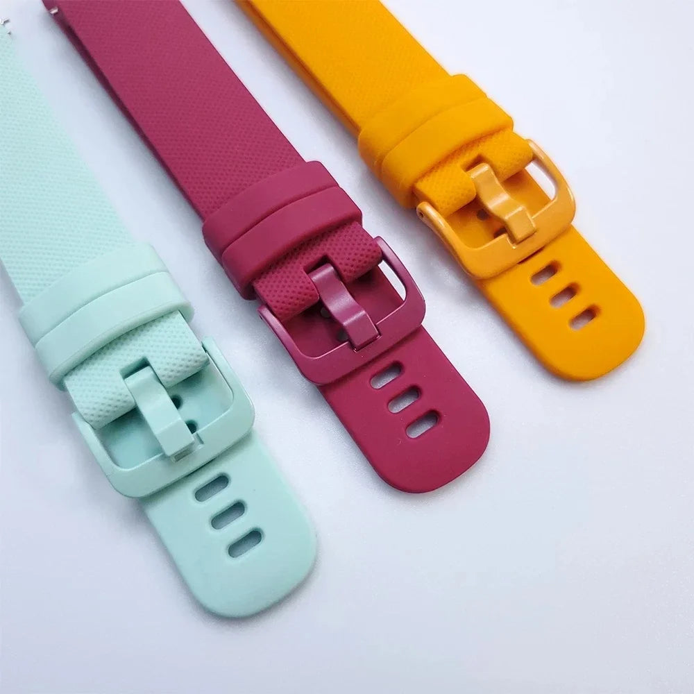Sport 20 22mm Silicone Strap For Garmin Venu 4 45mm/Forerunner 165 265 570 Bands For Garmin Vivoactive 6 5 4/Venu 3 Sq2 Bracelet