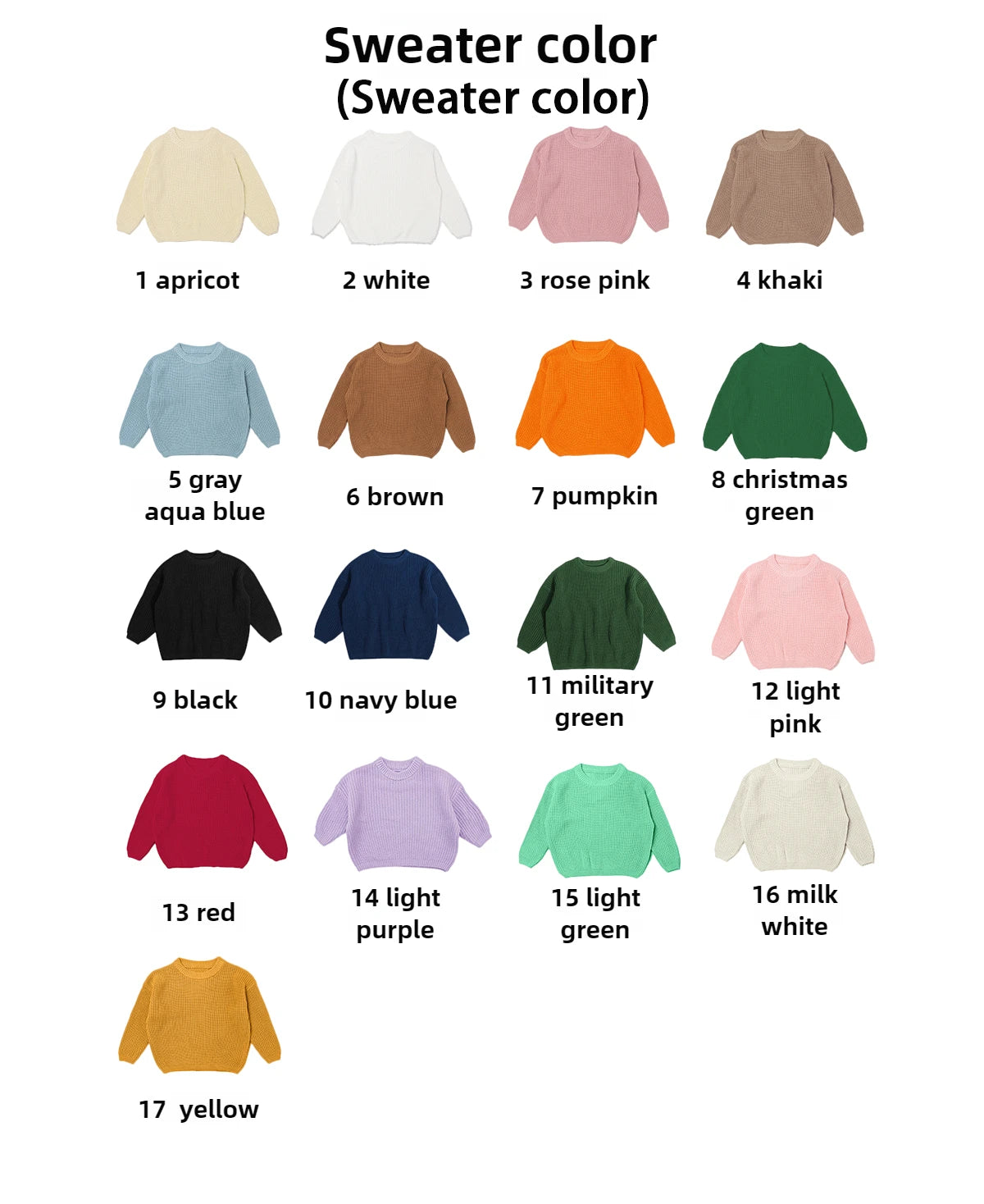New Custom Name Kids Clothes Girls Boys Personalized Baby Sweaters Handmade Thick Line Embroidery Children's Knitted Sweater