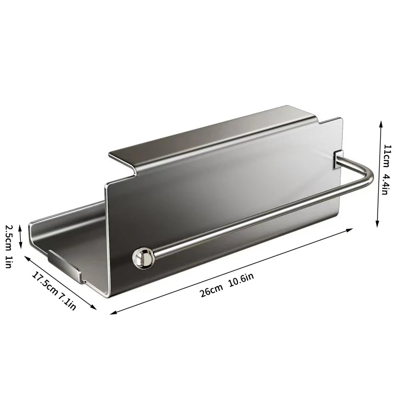 Thickened stainless steel kitchen wet wipe storage box, tissue holder, hanging cabinet tissue box, storage, cloth, plastic wrap,