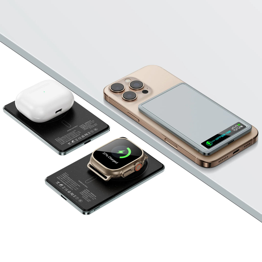 5000mAh/10000mah Fast Power Bank for MagSafe Magnetic Wireless External Battery [ CCC Certified] Color Display screen Powerbank