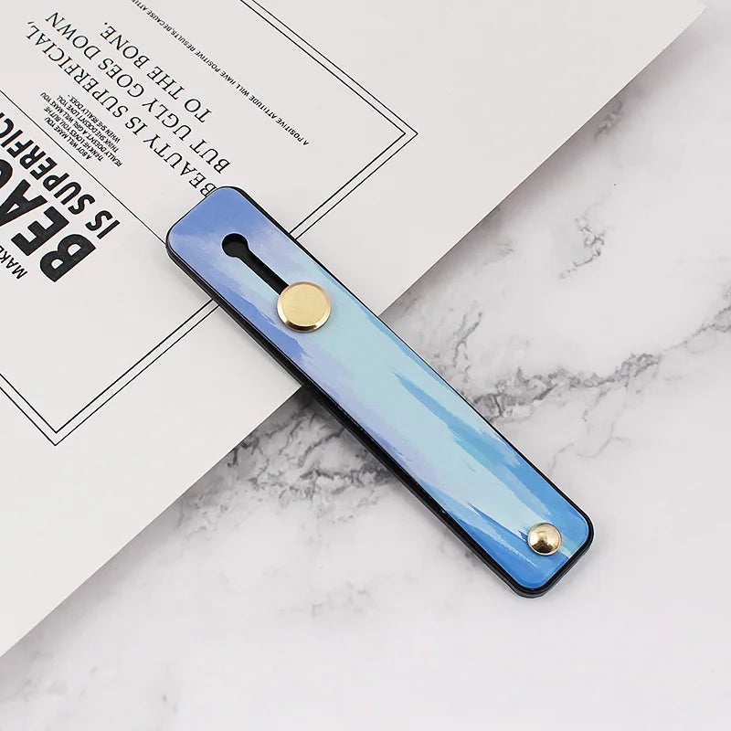 Portable Push-pull Phone Holder Slide Stand Multi-function Ring Buckle Lazy Desktop Sticky Rainbow Phone Silicone Ring Grip