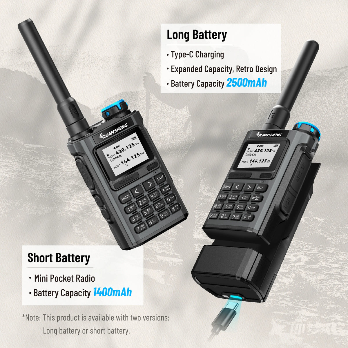Quansheng UV-K1 L Mini Walkie Talkie Multi Band  Transceiver Wireless Copy Frequency AM FM NOAA Upgrade UV-K5 (8) UV-K6