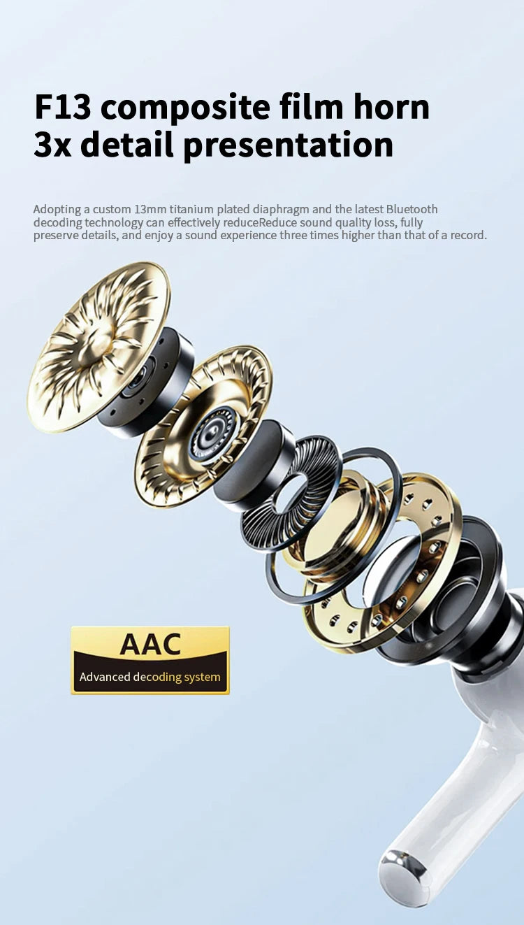 2026 TWS Air Pro Wireless Bluetooth Earphones Headphones HiFi Sound Low Latency Noise Reduction Earbuds for IPhone Android