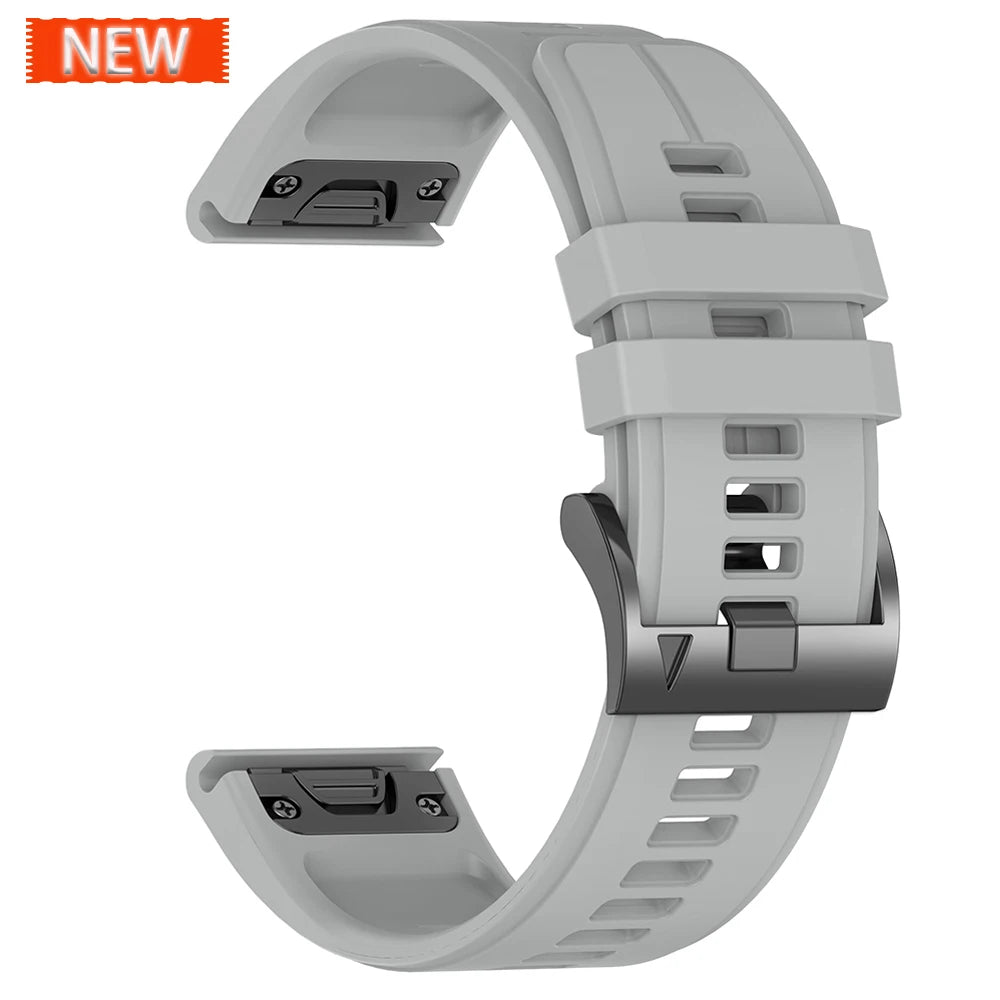 Sport Silicone Strap for Garmin Descent G2 G1 Mk3i Mk2 Mk1/Fenix 8 Pro E 7 7X 6 6X 5 5X/Epix Soft Bracelet 22/26mm Quickfit Band