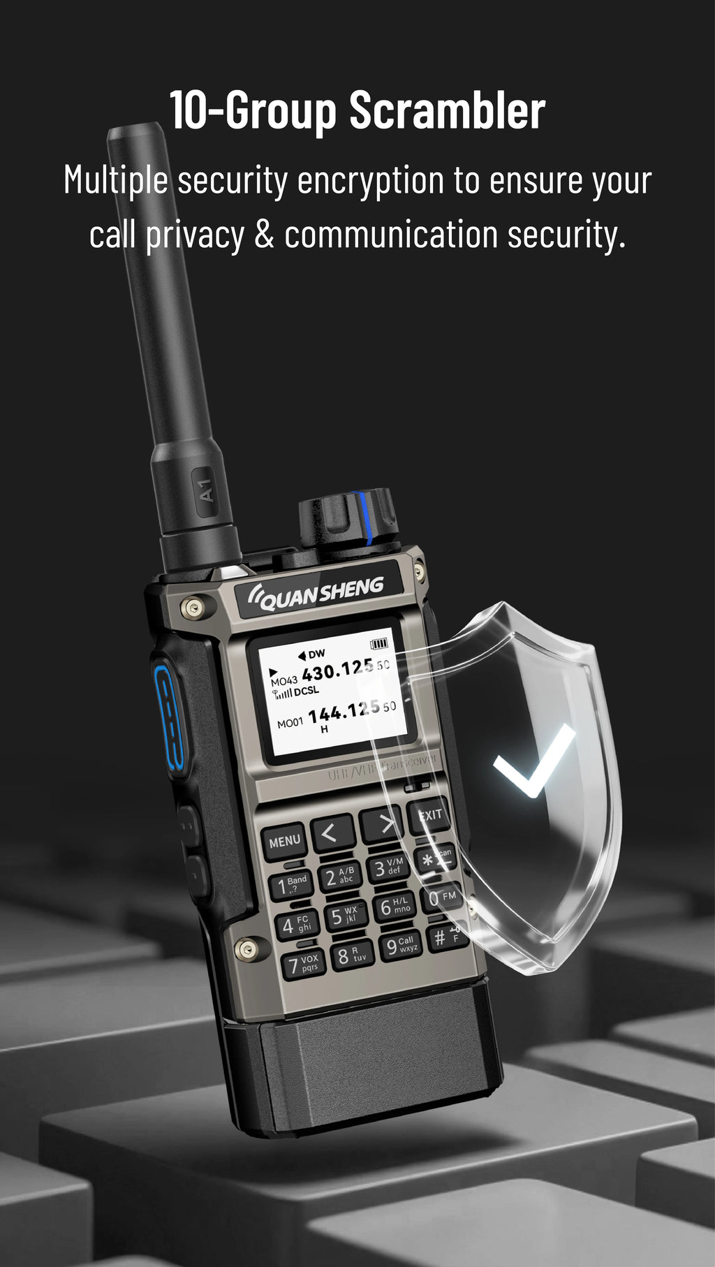 Quansheng UV-K1 L Mini Walkie Talkie Multi Band  Transceiver Wireless Copy Frequency AM FM NOAA Upgrade UV-K5 (8) UV-K6