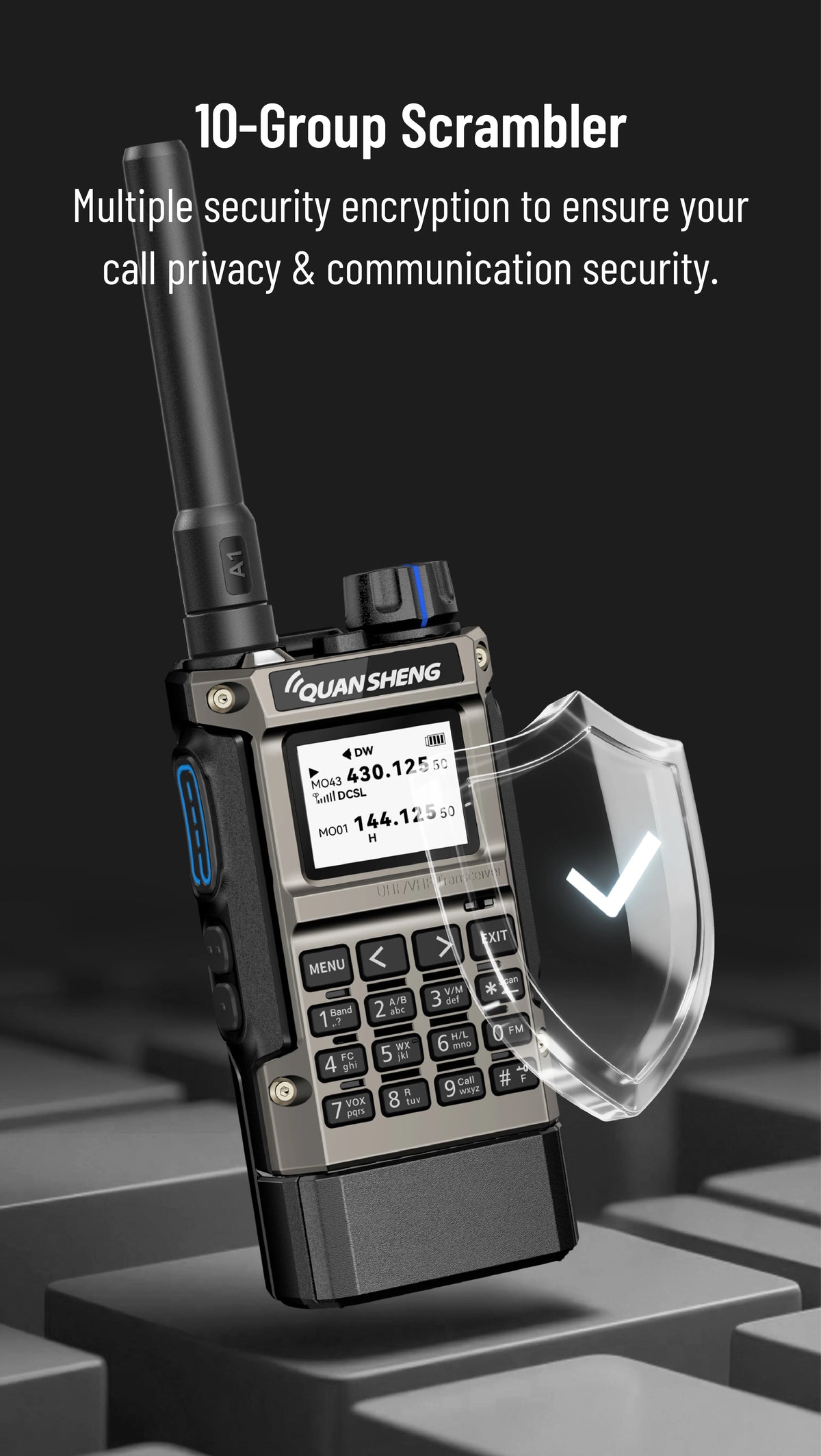 Quansheng UV-K1 L Mini Walkie Talkie Multi Band  Transceiver Wireless Copy Frequency AM FM NOAA Upgrade UV-K5 (8) UV-K6