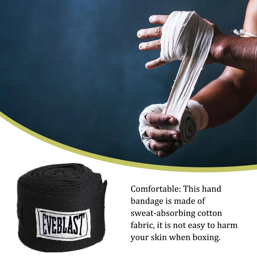 1Pc Boxing Hand Wraps Gym Wrap Bandages Roll Sports Training Comfortable Strap Wrapping Gloves Protector Pure Cotton Bandages