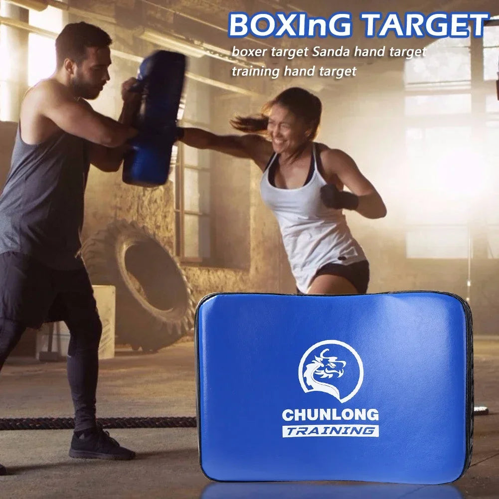 PU Leather MMA Muay Thai Sanda Karate Foot Target Taekwondo Boxing Kicking Pad Thicken Fitness Punching Bag Boxing Target Mat