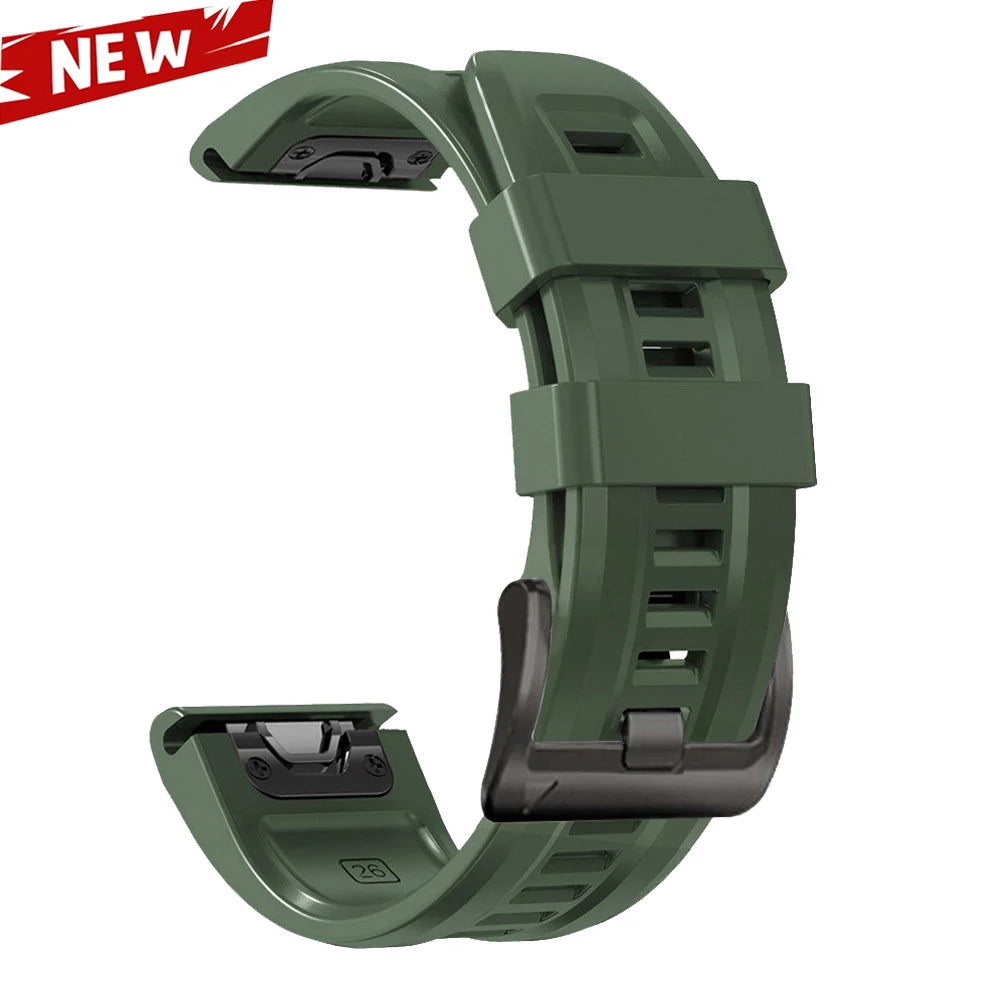 QuickFit 26 22mm Silicone Sport Watch Band for Garmin Fenix 7 7X PRO 6 6X GPS 5 5X Plus 3 HR Epix Pro instinct 2X Strap Bracelet