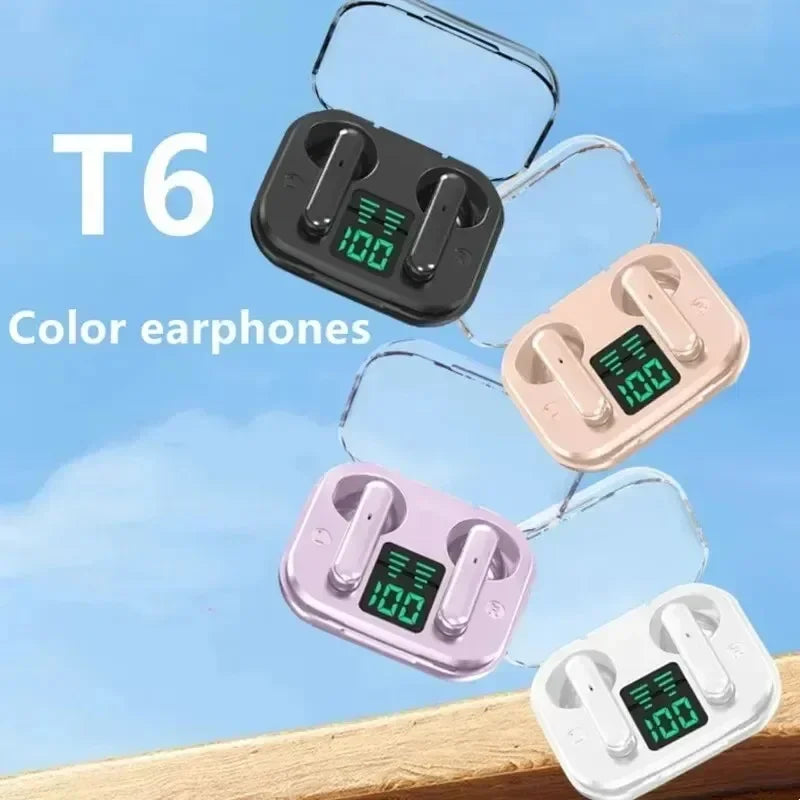 TWS Earpuds Wireless Bluetooth 5.3 Sport Gaming Headsets Noise Reduction Earbuds Mic Headphones with LED Display Earphones
