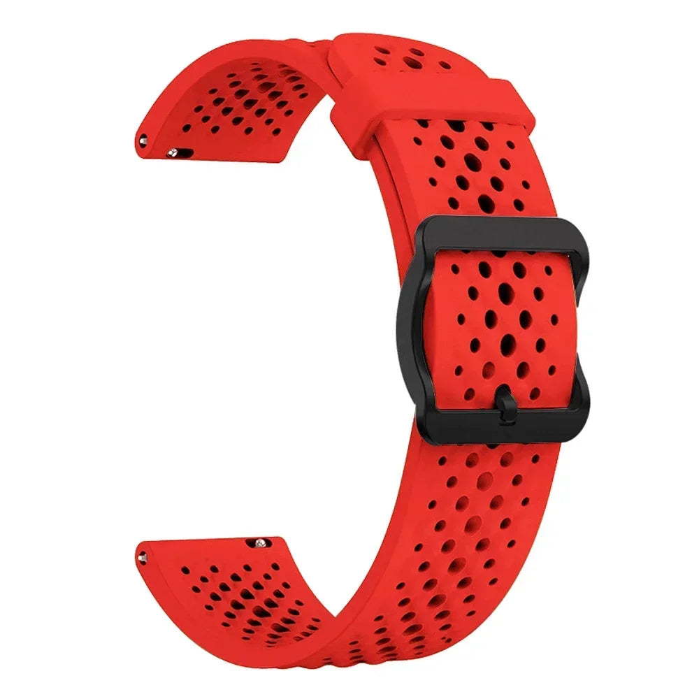 22mm Band For Garmin Forerunner 570 47mm 265 255 M Watch Strap For Garmin Venu 3/Vivoactive 4 Silicone Sport Breathable Bracelet