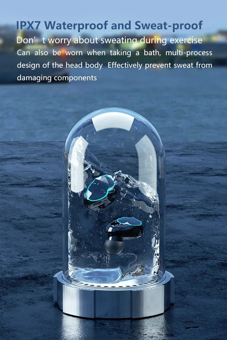 M10 Wireless Earphones 9D Stereo - 3500mAh Charging Box Sports Waterproof TWS Bluetooth Headphones with Microphone
