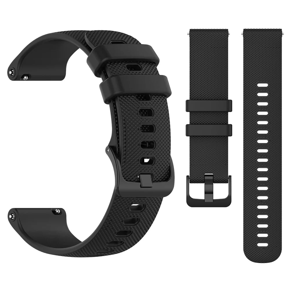 Sport 20 22mm Silicone Strap For Garmin Venu 4 45mm/Forerunner 165 265 570 Bands For Garmin Vivoactive 6 5 4/Venu 3 Sq2 Bracelet