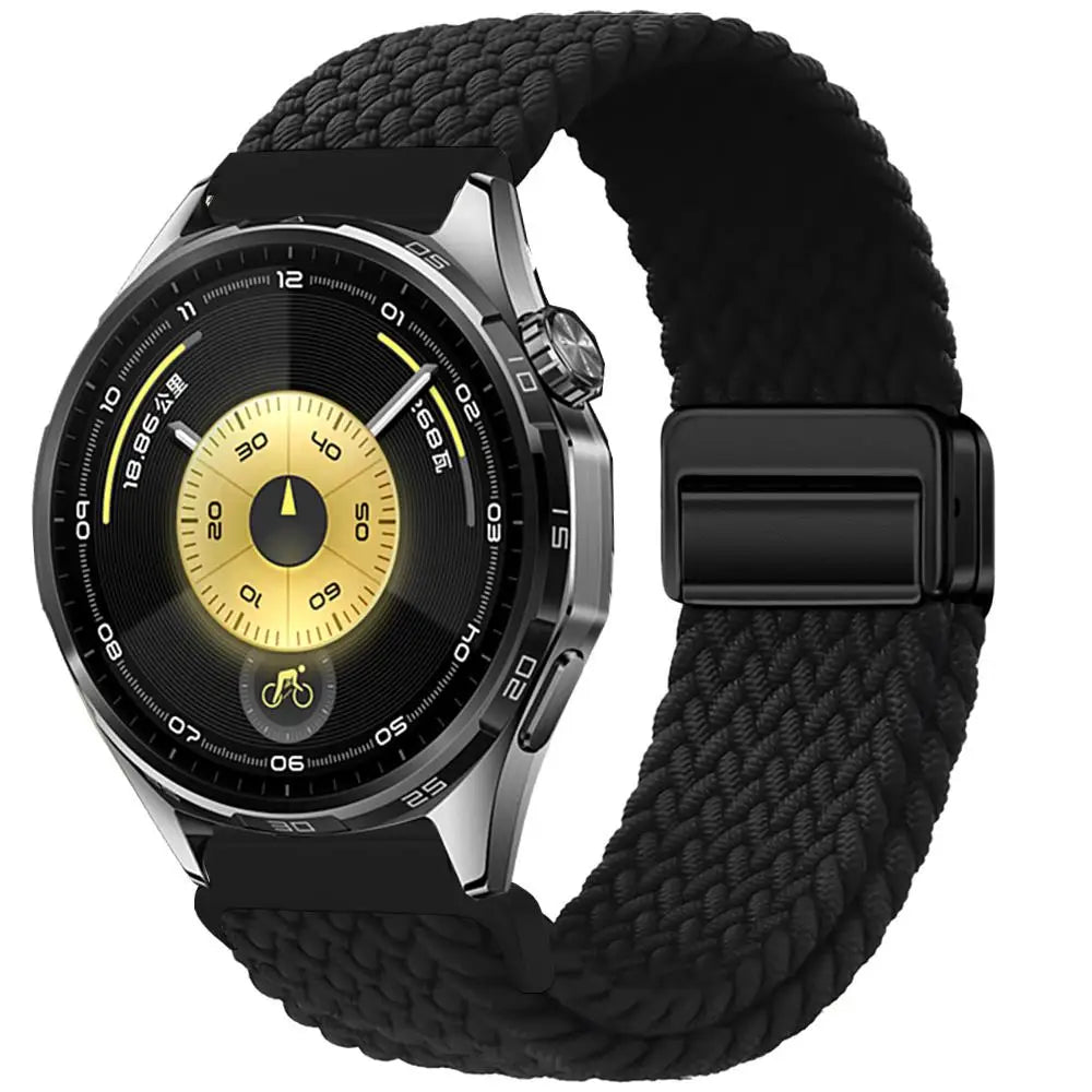 Magnetic Braiede Nylon Loop Band for HUAWEI watch GT 6 pro 46mm elastic Accessories Bracelet correa gt6 gt5 22mm watch straps