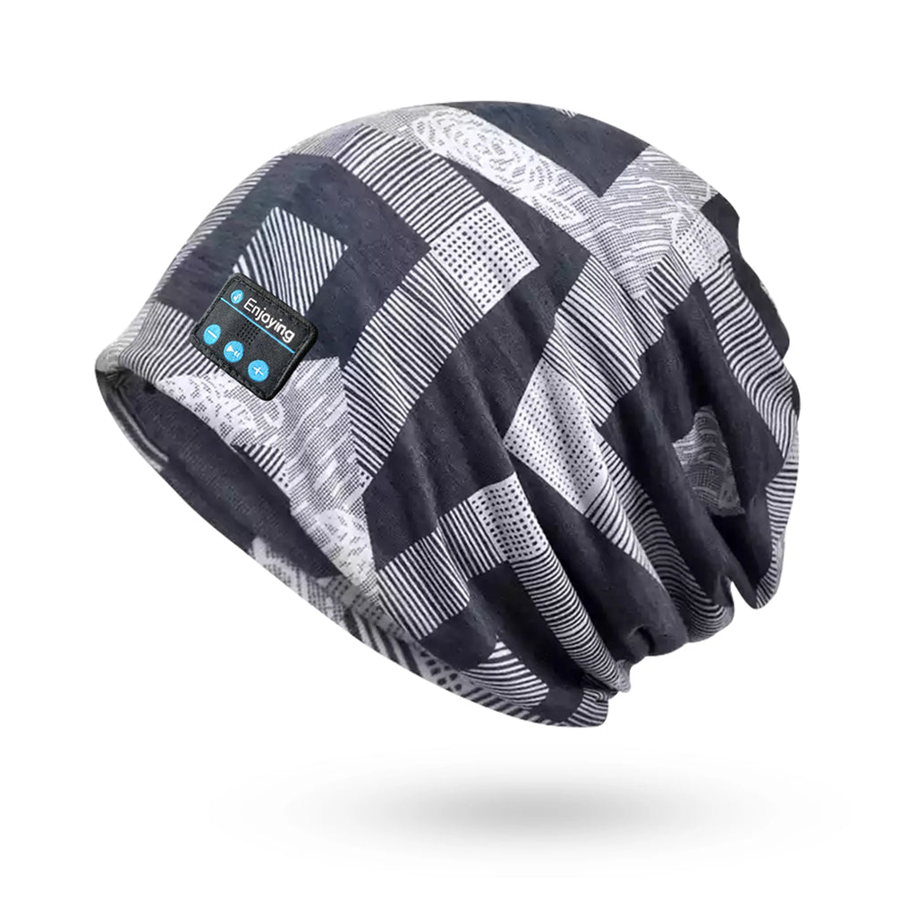 Wireless Bluetooth Earphone Music Hat Soft Fashion Outdoor Sports Running Yoga Headset Cap Breathable with Mic for Men&Women