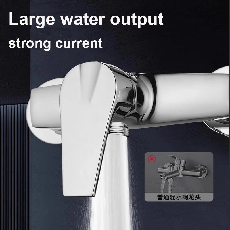 Bathroom Shower Bathtub Faucet Wall Mounted Hot and Cold Water Mixing Valve Nozzle Bathroom Faucet Bathroom Accessories