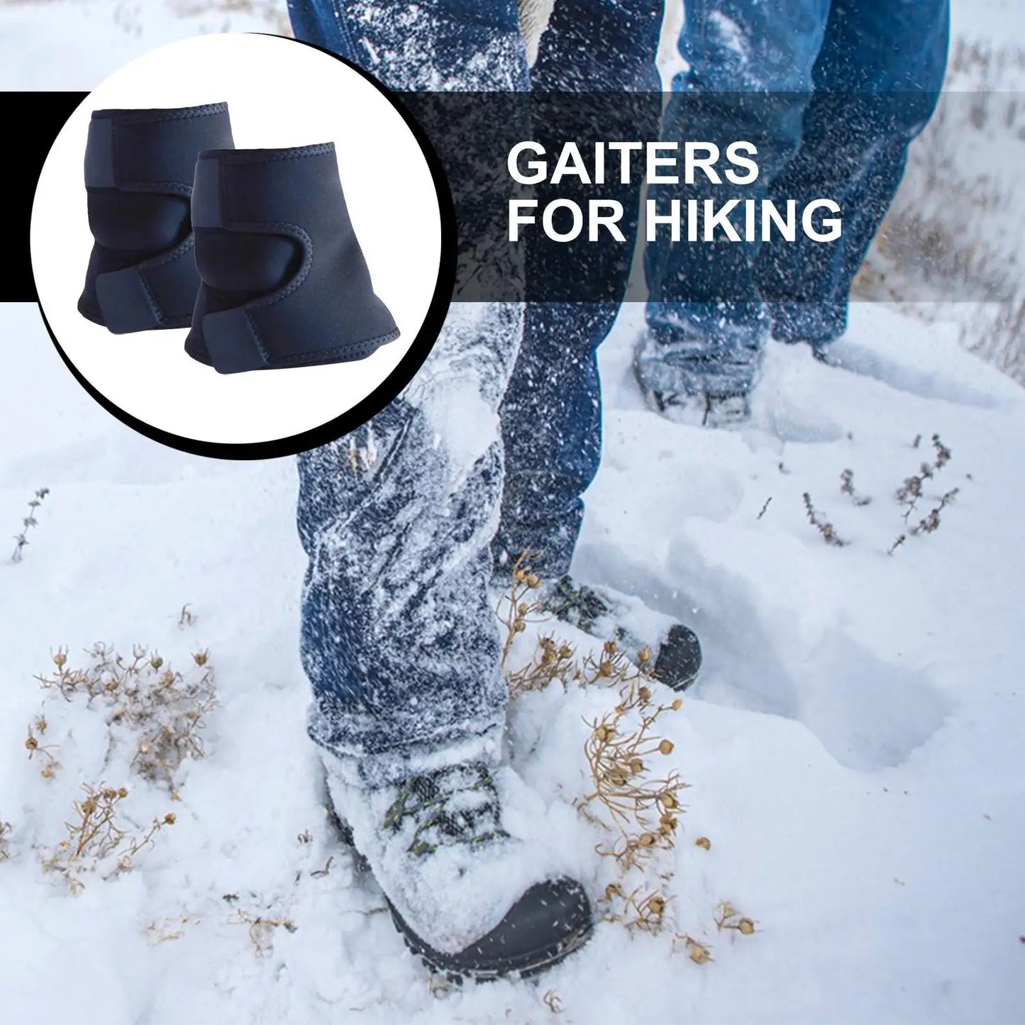 Leg Gaiters For Men Ankle Gaiters Waterproof Lower Legs Boot Protection Mud Snow Protection Foot Strap Multi-Purpose Lightweight