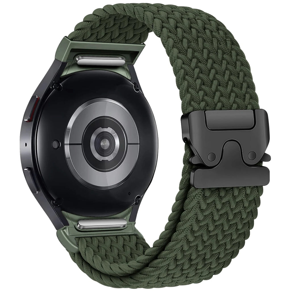 Straps For Galaxy Watch 4 classic/5 Pro/6 classic/7/FE 44mm 40mm 45 43 47 Parachute Braided Bracelet correa Galaxy watch 7 Band