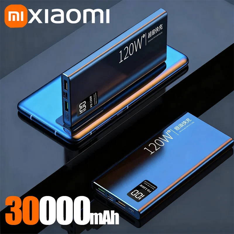 Xiaomi 50000mAh 120w Super Fast Charging External Battery Ultra Capacity PowerBank Portable LED Digital Display For IPhone