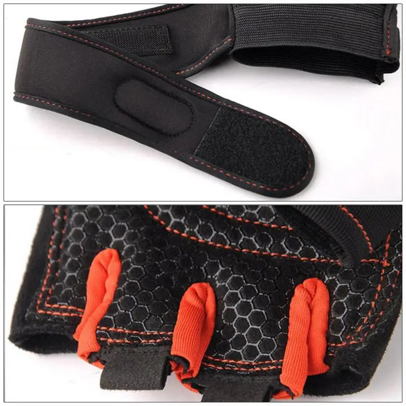 Gym Fitness Heavyweight Training Gloves Men women Sports Body Building Half Finger Non-Slip Gloves Wrist Support Weightlifting