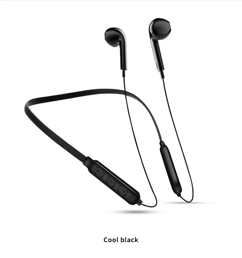 Wireless 9D Bluetooth Headset NeckHanging Stereo Noise Reduction Universal 5.0 Sports Headset Microphone