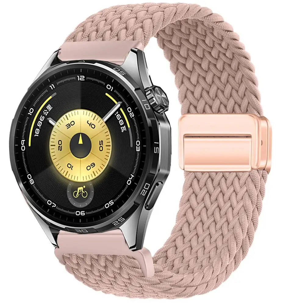 Magnetic Braiede Nylon Loop Band for HUAWEI watch GT 6 pro 46mm elastic Accessories Bracelet correa gt6 gt5 22mm watch straps