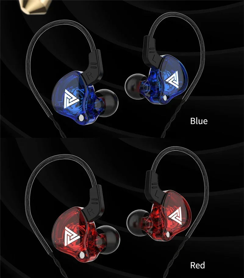VIKEFON QKZ AK6 In Ear Earphone 6 Dynamic Driver Unit Headphone With Mic Stereo Sports HIFI Subwoofer Headset Monitor Earbuds