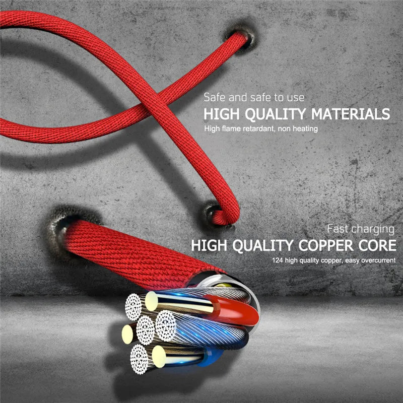 90 Degree USB Cable For iPhone 14 13 12 11 Pro Max X XR 6s 7 8 Plus 2m 3m Lead Mobile Phone Fast Charging Cord Data Charger Wire