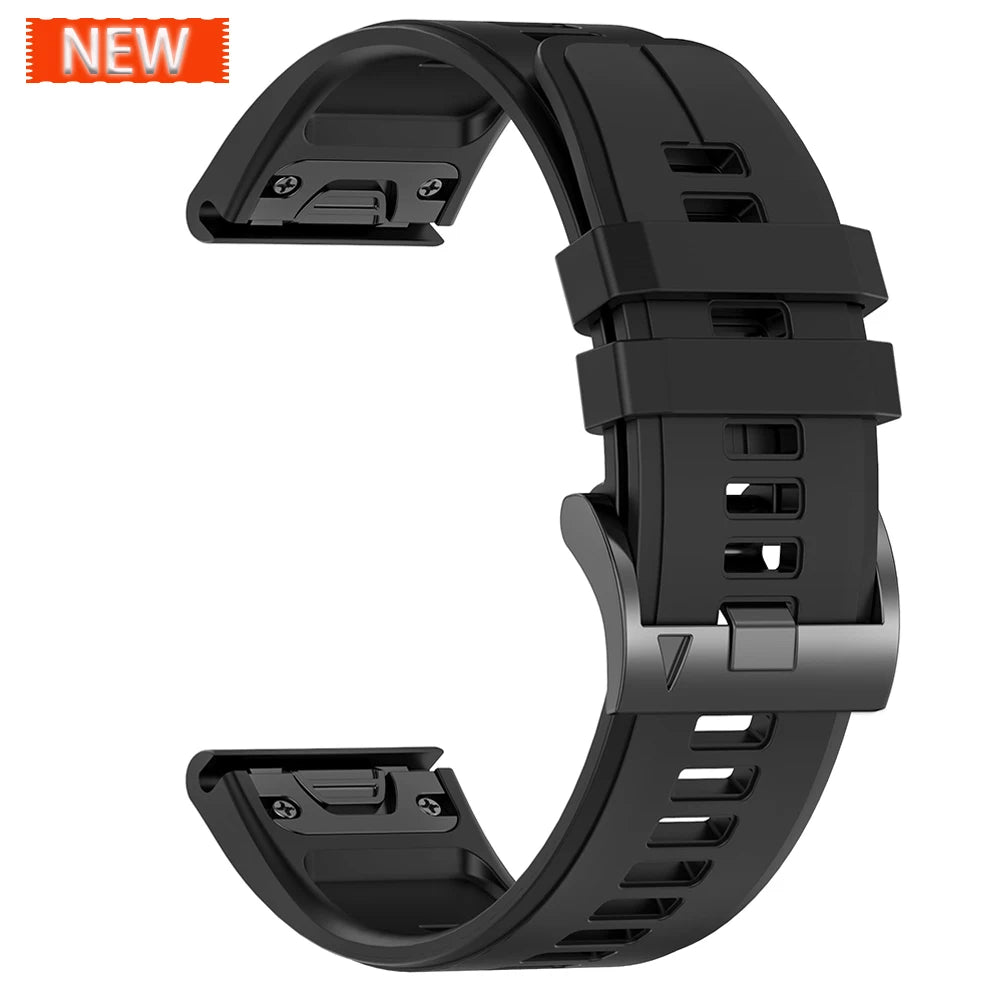 Sport Silicone Strap for Garmin Descent G2 G1 Mk3i Mk2 Mk1/Fenix 8 Pro E 7 7X 6 6X 5 5X/Epix Soft Bracelet 22/26mm Quickfit Band