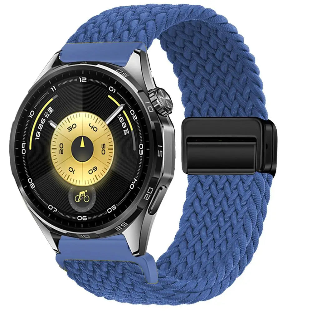 Magnetic Braiede Nylon Loop Band for HUAWEI watch GT 6 pro 46mm elastic Accessories Bracelet correa gt6 gt5 22mm watch straps