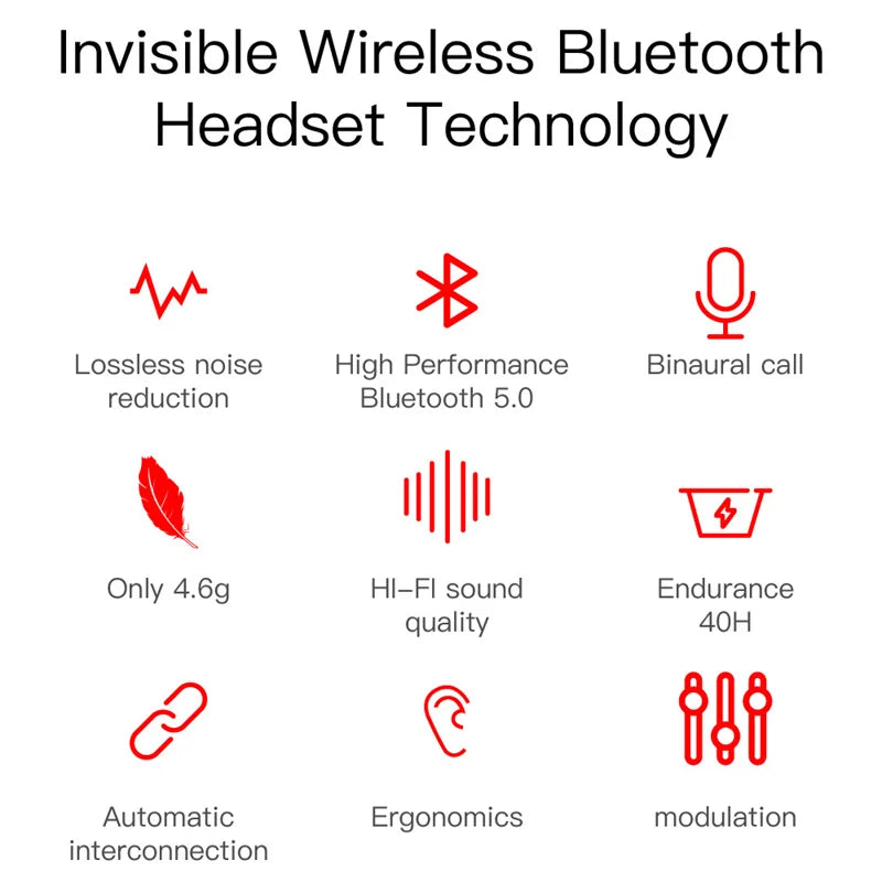 Digital Display Wireless Bluetooth Earphone Sports Running Stereo Bluetooth Earbuds For iPhone Xiaomi Huawei Samsung Headphones