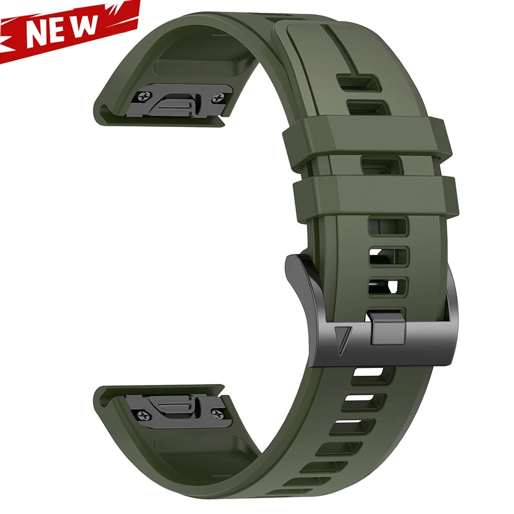 QuickFit 26 22mm Silicone Sport Watch Band for Garmin Fenix 7 7X PRO 6 6X GPS 5 5X Plus 3 HR Epix Pro instinct 2X Strap Bracelet