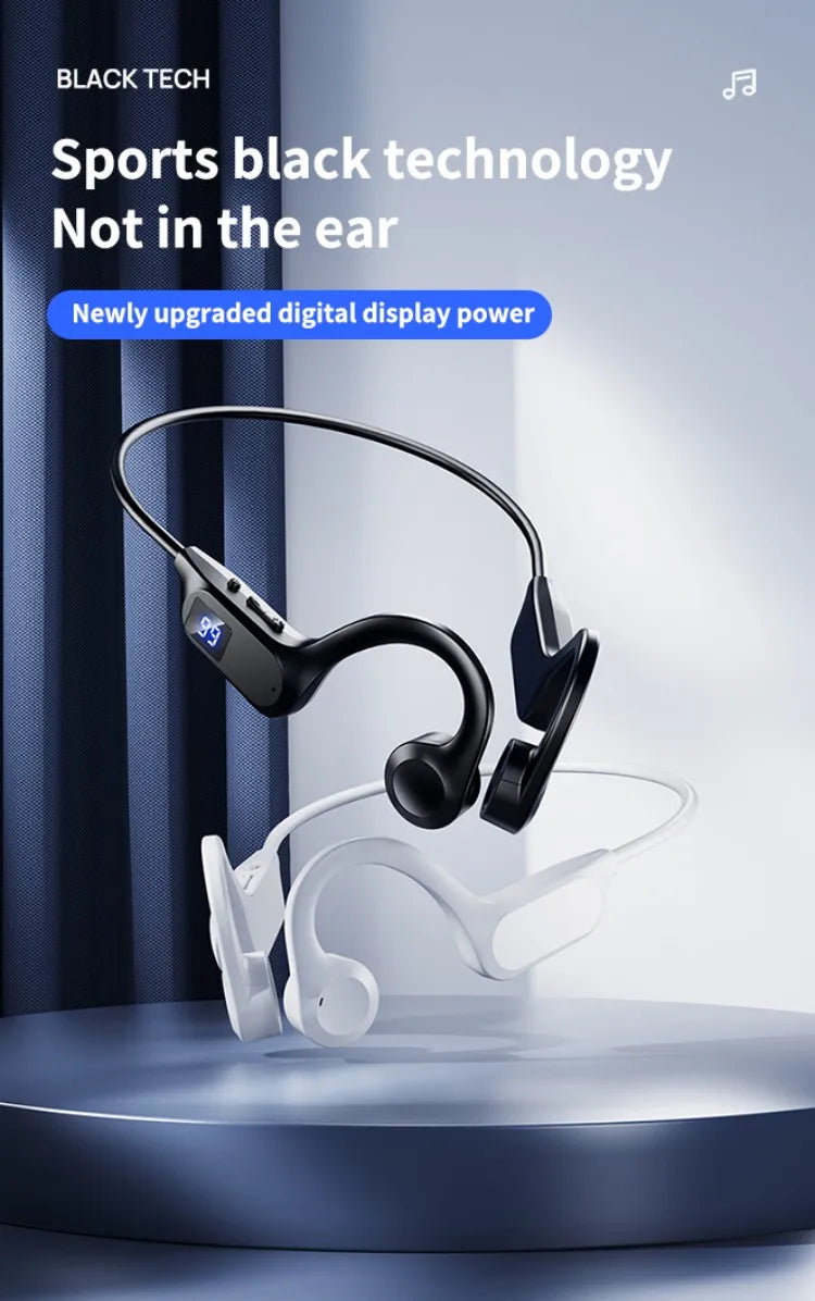 Beauddy Air Conduction Sport Headphone Wireless Earphone Bluetooth-Compatible Headset Hands-free with Mic for Running X7 Earbuds