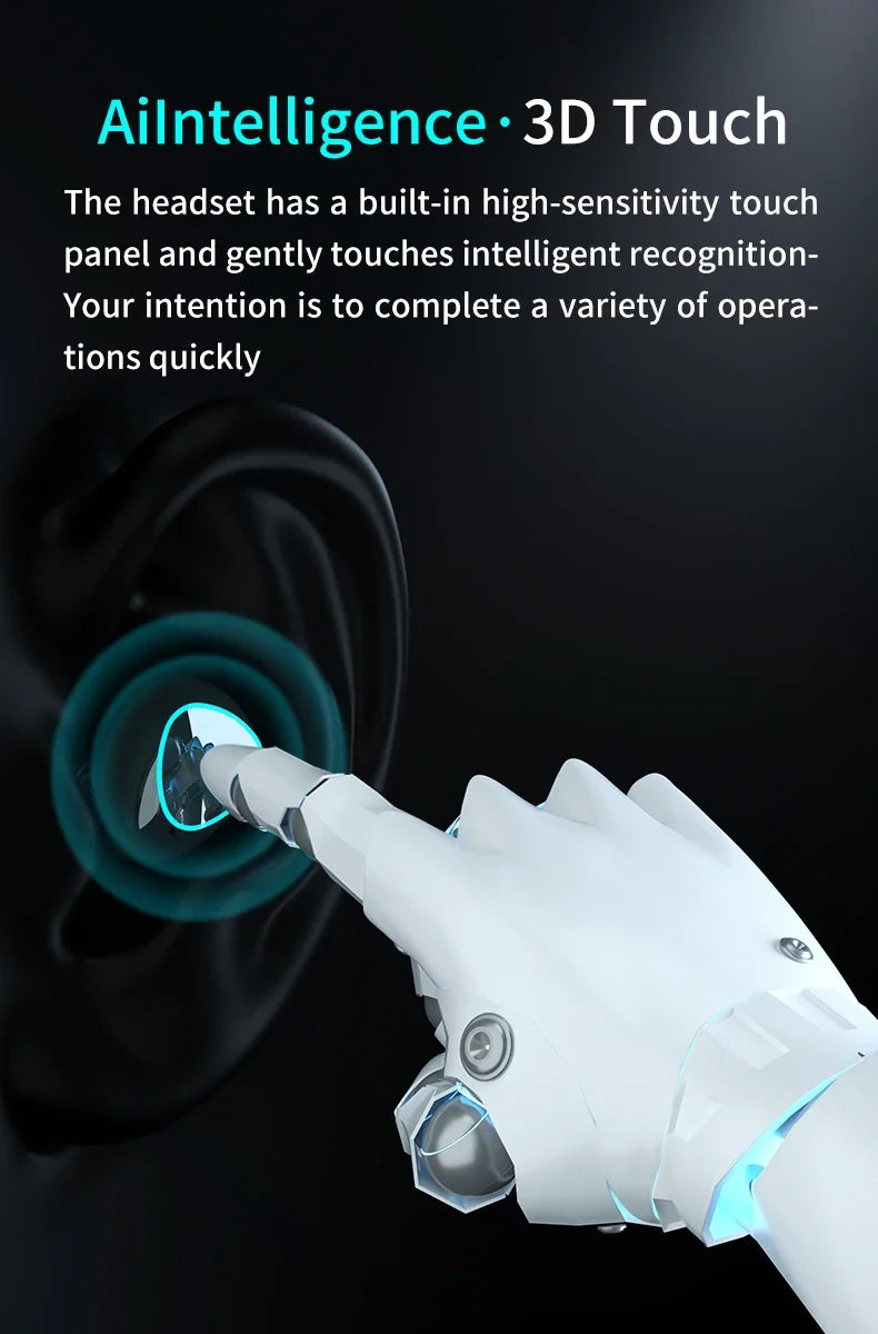 M10 Wireless Earphones 9D Stereo - 3500mAh Charging Box Sports Waterproof TWS Bluetooth Headphones with Microphone