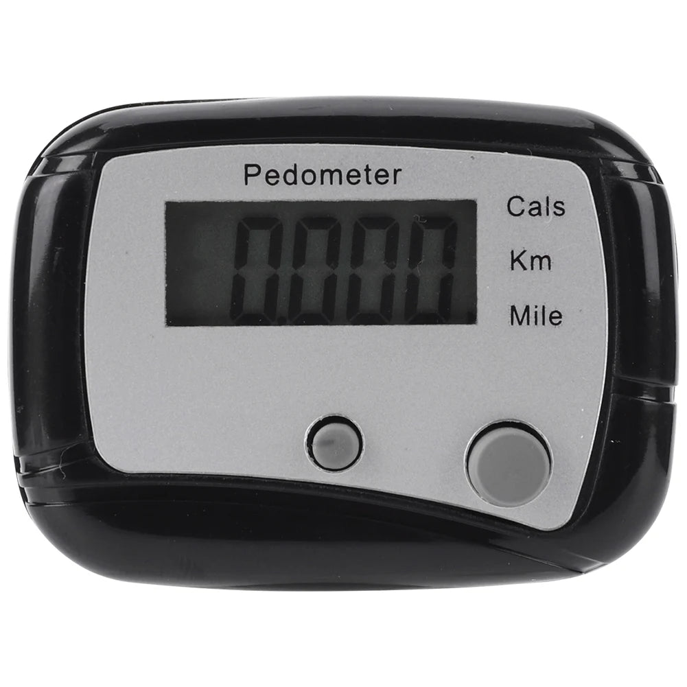 Walking Pedometer Accurate Step Tracker Mile Kilometer Calorie Calculation Electronic Pedometer Step 0-99999 for Outdoor Sports