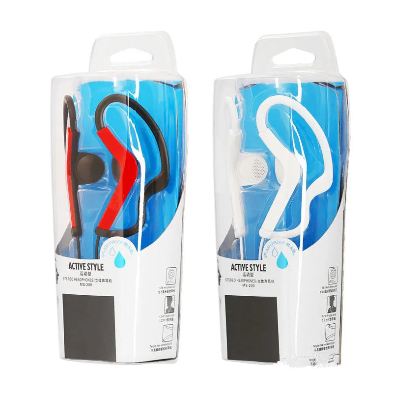 Ear Hook 13MM Sport Running Bass Headphones Ears Painless Earphone Control HiFi for iPhone /Xiaomi IOS Android Smart Phones