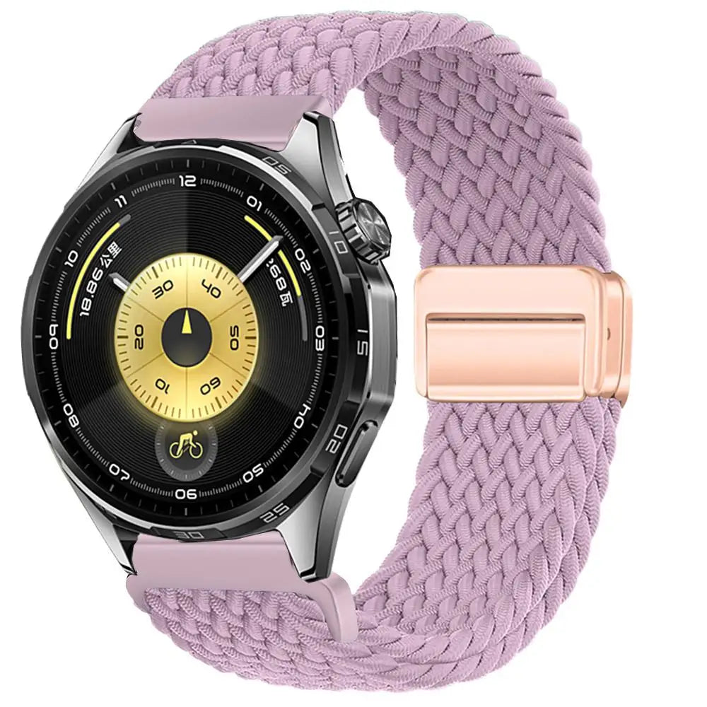 Magnetic Braiede Nylon Loop Band for HUAWEI watch GT 6 pro 46mm elastic Accessories Bracelet correa gt6 gt5 22mm watch straps