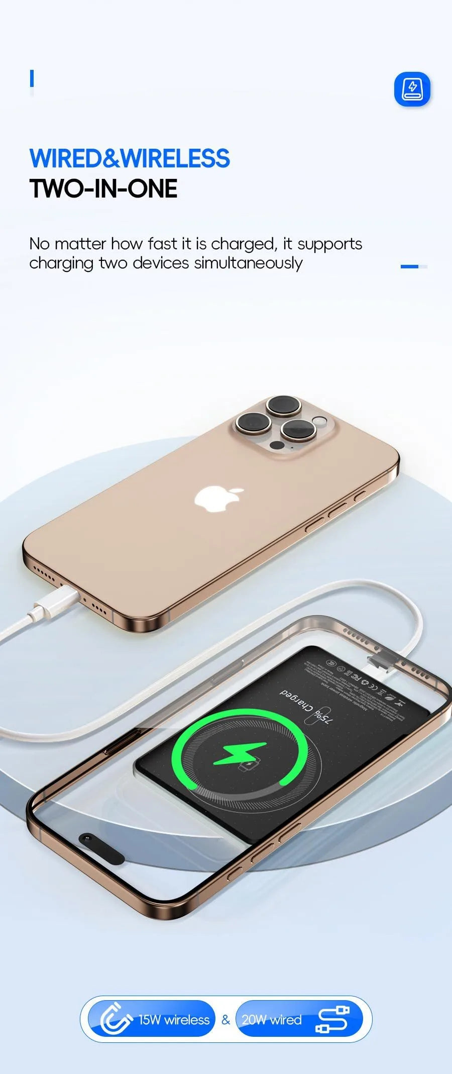 5000mAh/10000mah Fast Power Bank for MagSafe Magnetic Wireless External Battery [ CCC Certified] Color Display screen Powerbank