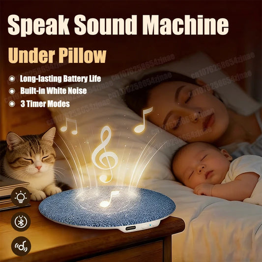 Mini Under Pillow Sleep Speaker Bluetooth 5.4 Hi-Fi Dynamic Sound Wireless Music Player Home Sleep Sound Equipment For Bedside