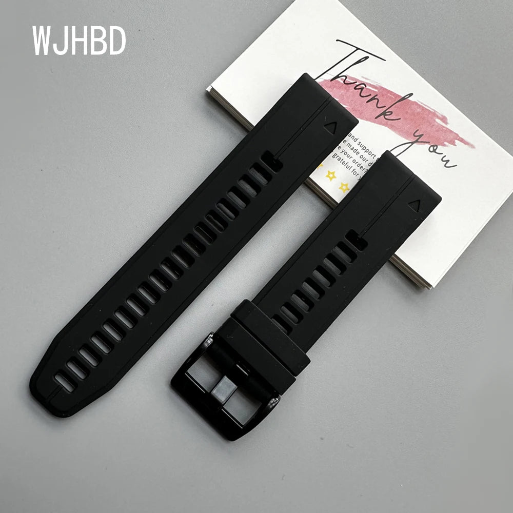 Sport Silicone Strap for Garmin Descent G2 G1 Mk3i Mk2 Mk1/Fenix 8 Pro E 7 7X 6 6X 5 5X/Epix Soft Bracelet 22/26mm Quickfit Band