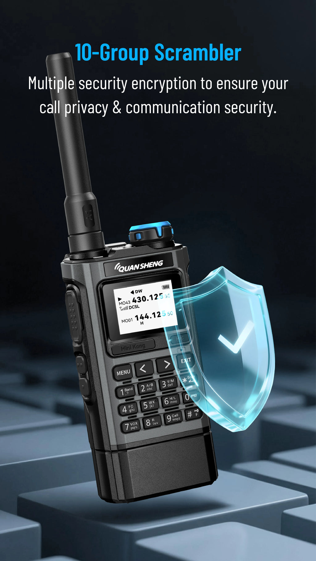 Quansheng UV-K1 L Mini Walkie Talkie Multi Band  Transceiver Wireless Copy Frequency AM FM NOAA Upgrade UV-K5 (8) UV-K6