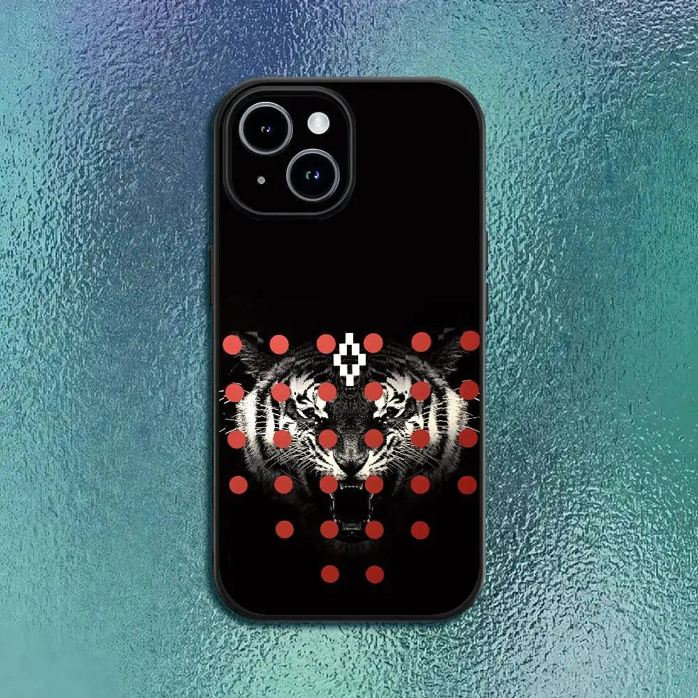 Fashion Burlons Design-M-MarceloeS Phone Case For IPhone 17 12 13 14 15 16Pro Max  Plus Classic black soft shell