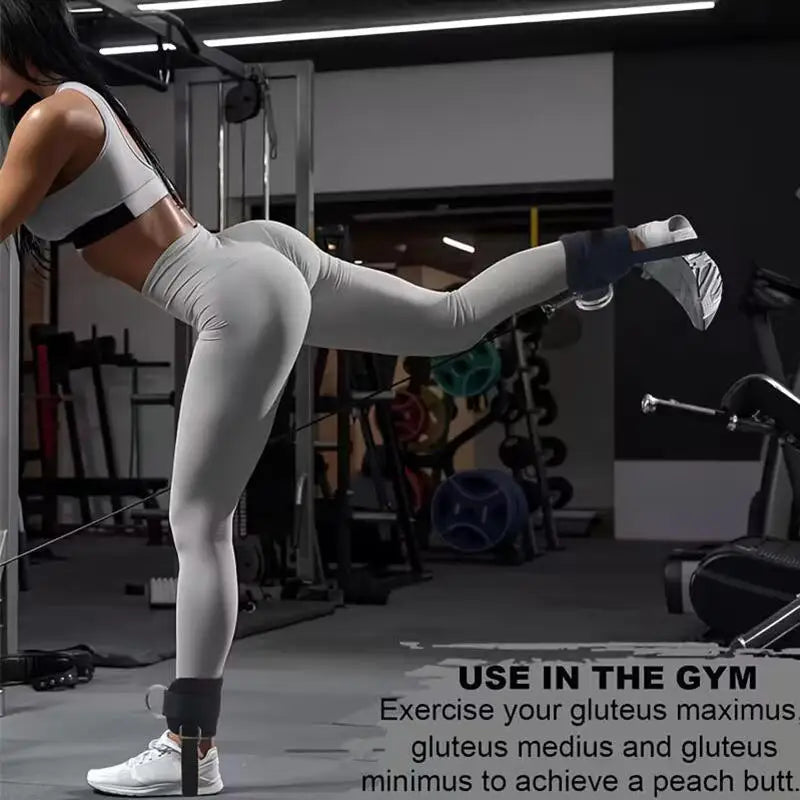 New Ankle Straps for Cable Machines Kickbacks-Adjustable Comfort Ankle Cable Attachments for Gym Ankle Leg Extensions