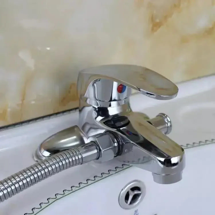 Bathroom Mixer Faucets Deck Mounted Shower Faucet Household Toilet WashBasin Hot and Cold Tap Multifunctional Chrome Faucet